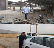 انسداد چاه غیرمجاز در شهر گودین با دستور قضایی و اقدام فوری نیروهای منابع آب کنگاور